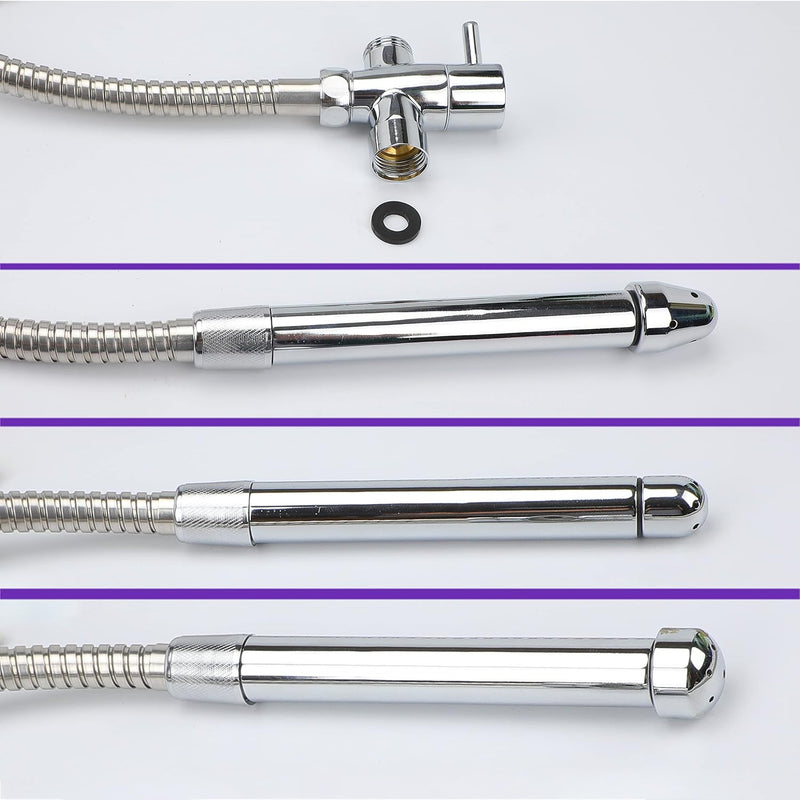 [Australia] - Enema Cleansing System, Shower Kit with 5.5", 6" and 10" Tips. 