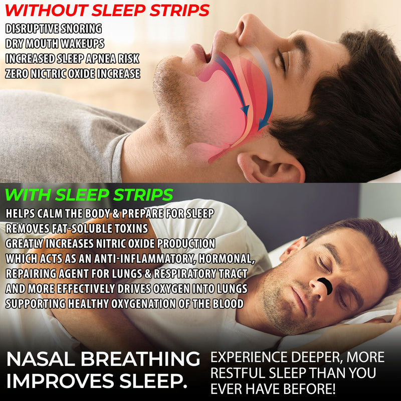 [Australia] - Nose Strips Bundle Pack | Anti-Snoring & Nasal Congestion Relief Sleeping Aids | Extra Strength Nasal Strips | Breathable, Medical Grade, Hypoallergenic & Irritation Free | 30 Day Supply 