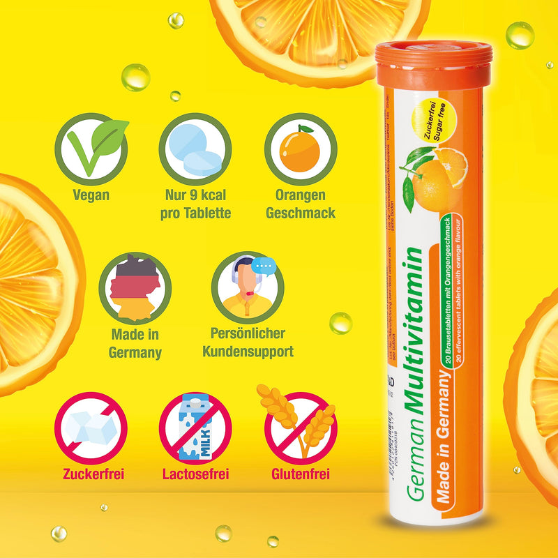 [Australia] - Effervescent tablets assortment mix T&D Pharma - 7x20 = 140 German effervescent tablets - vitamins and minerals in fruity flavors - Made in Germany trial pack of 20 pieces (pack of 7) 