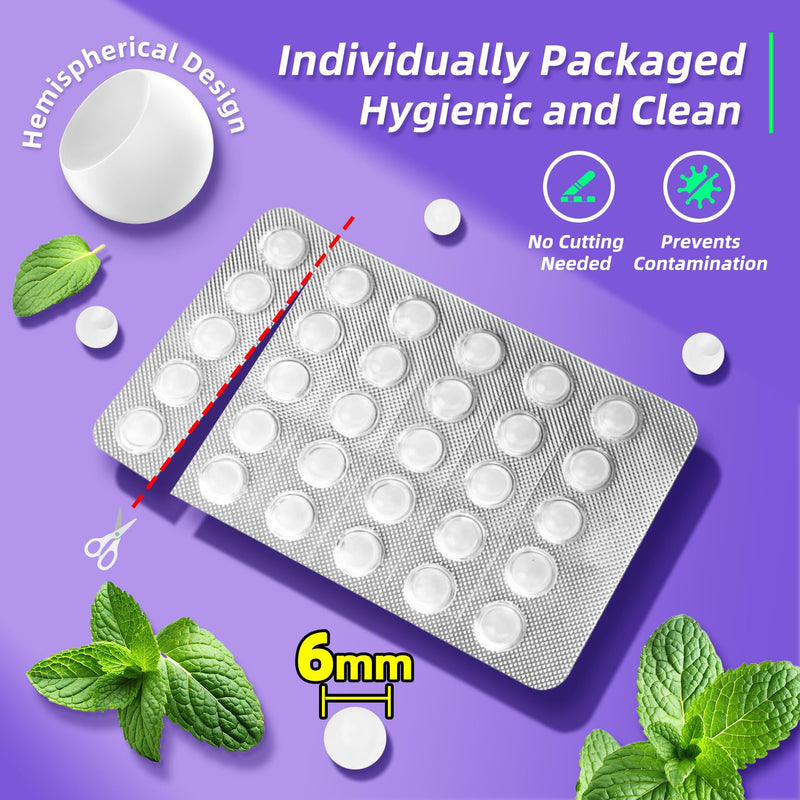 [Australia] - Orthodontic Wax for Braces - 240 Dental Wax Dots | Hygienic Individual Wraps, Mint Flavor 240 Count 