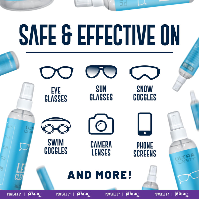 [Australia] - | Powered by Nano Magic Eyeglass Lens Cleaning Spray 6 oz (1 Pack) | Professional Grade Formula, Silicone-Free | for Glasses, Phone, Electronic Screens, Optic Surfaces, Coated Surfaces 6 Ounce (Pack of 1) 
