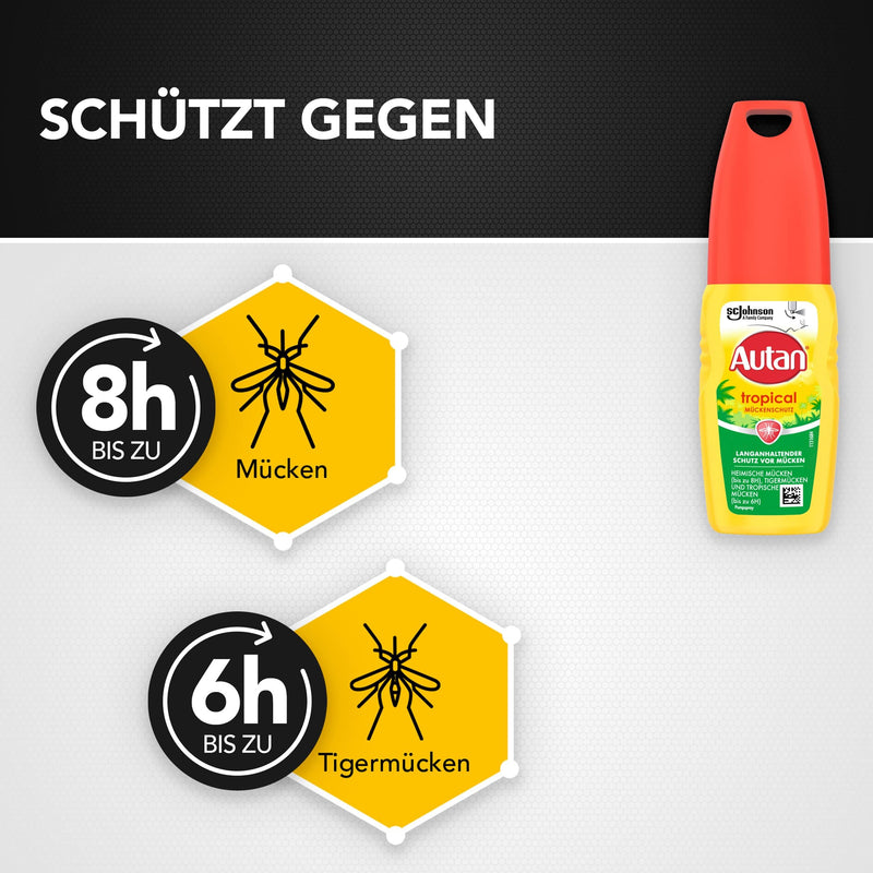 [Australia] - Autan and Raid Anti Mosquito Travel Pack, ideal for protection against mosquitoes when traveling, pack of 3 (1x 100ml, 1x 25ml, 1x 27ml) New version 