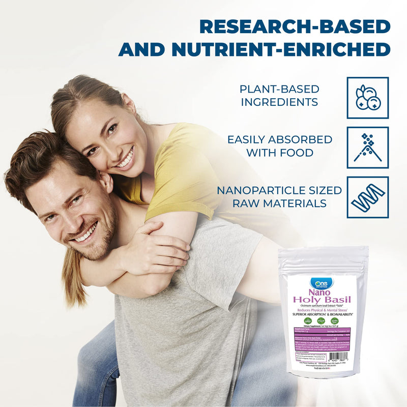 [Australia] - Nano Holy Basil (Tulsi), Tulsi Powder Supplement with High Absorption, Non-GMO and Gluten-Free Holy Basil Leaf Extract Supplement with No Excipients Added - 8 oz (227 g) 