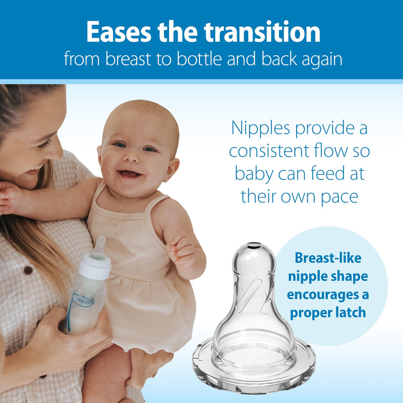 [Australia] - Dr. Brown's Options Plus Baby Bottles, 8 Ounce, 6 Count Plus 2 Bonus Level 2 Nipples and Sippy Spouts Clear 12 Piece Set 