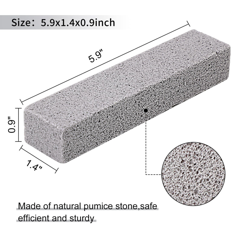 [Australia] - HongWay 10 Pack Pumice Stone for Cleaning, Pumice Stone for Toilet Cleaning Bowl Stick, Heavy Duty Strong Pumice Cleaning Bar for Bathtubs, Kitchen Sink, Grill, Household (5.9 x 1.4 x 0.9 Inches) 10pcs 