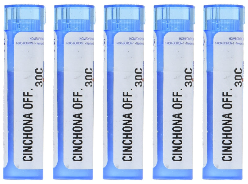 Boiron Cinchona Officinalis 30C, Homeopathic Medicine for Diarrhea, Gas and Bloating (Pack of 5)