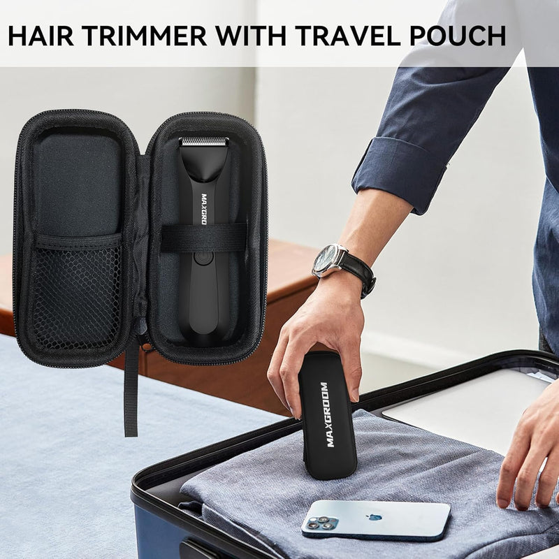 [Australia] - MAXGROOM intimate razor for men, men's intimate area electric body razor, body hair trimmer, hair trimmer intimate area for chest, legs, armpits, groin, testicles, balls, dark black 