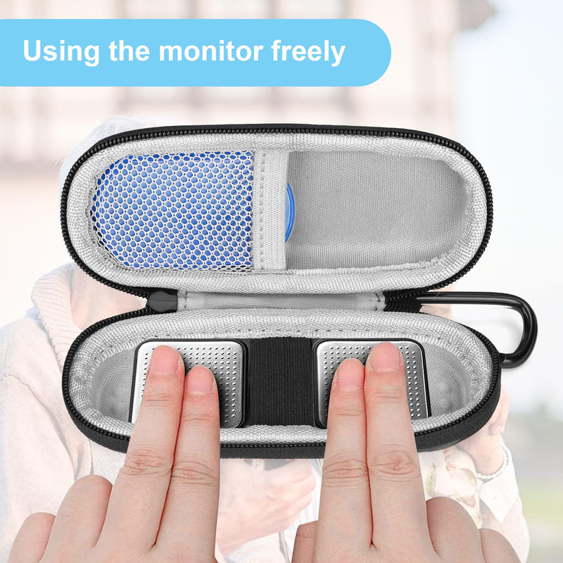 [Australia] - Case for AliveCor Kardia Mobile Heart Monitor, Hard Shell Case for Kardiamobile 6L and Kardia Mobile EKG Device with Pill Box, Heart Monitor EKG Travel Carrying Case 