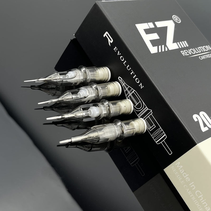 [Australia] - EZ Tattoo Cartridge Needles - 20Pcs #12 (7RL) Standard Round Liner Disposable Tattoo Needles Cartridges for Rotary Tattoo Machine Pen Gun - Revolution 1207RL 