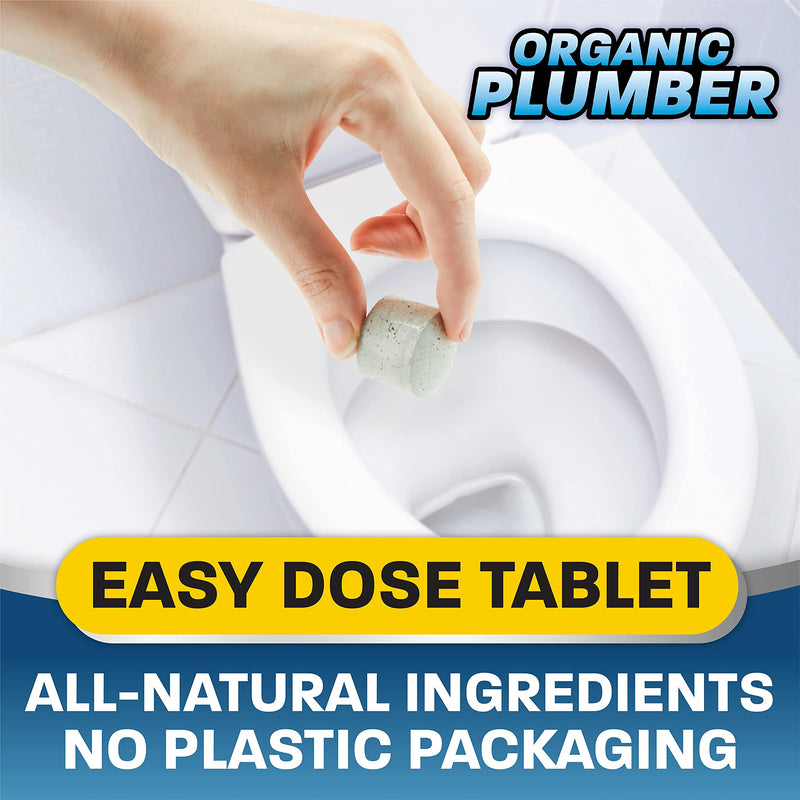 [Australia] - Septic Tank Cleaner Treatment, Bacteria x Natural Enzyme Flushable Bio Tabs, Rid Sewage Waste & Clean Field System, 1 Year of Tablets 