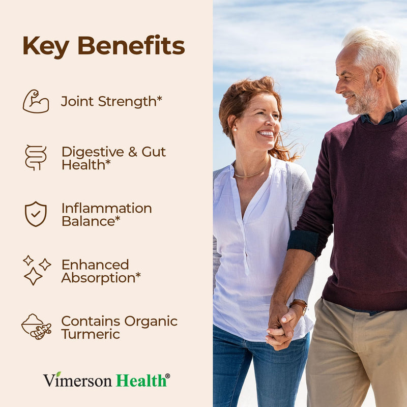 [Australia] - Joint Support Bundle ‚Äì 2-Pack Organic Turmeric Supplement with 95% Curcuminoids + 65% Boswellia Extract, Ginger Root & Black Pepper (BioPerine) + Vegan Glucosamine Chondroitin MSM ‚Äì 60 + 90 Capsules 