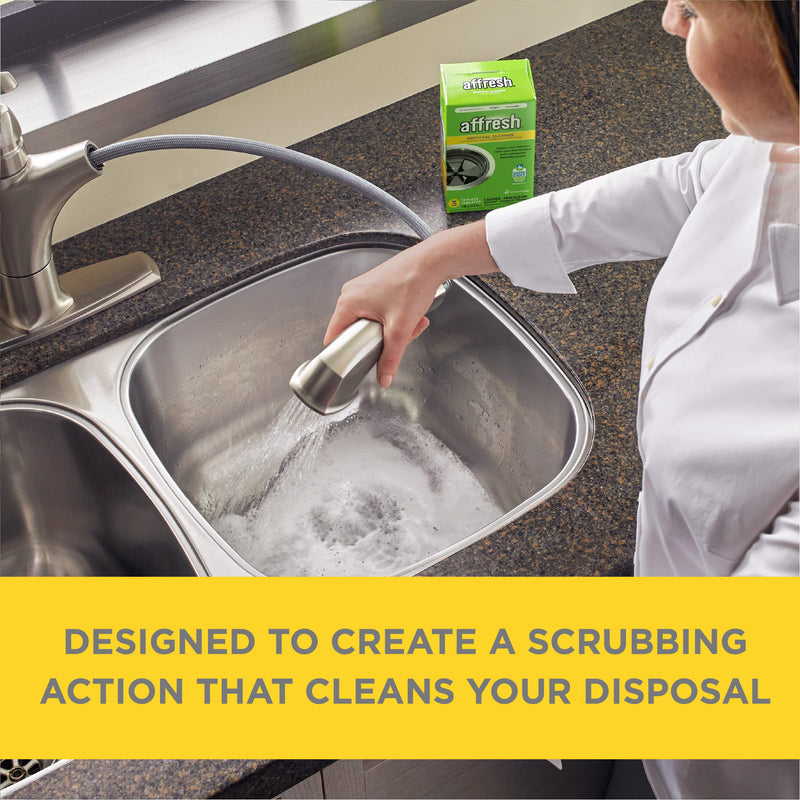 [Australia] - Affresh Garbage Disposal Cleaner, Removes Odor-Causing Residues, 9 Tablets [3 Pack] Citrus 3 Count (Pack of 3) 