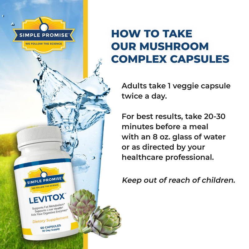 [Australia] - Levitox - Groundbreaking Weight and Liver Support - Aids Digestive Enzymes, 60 Capsules 