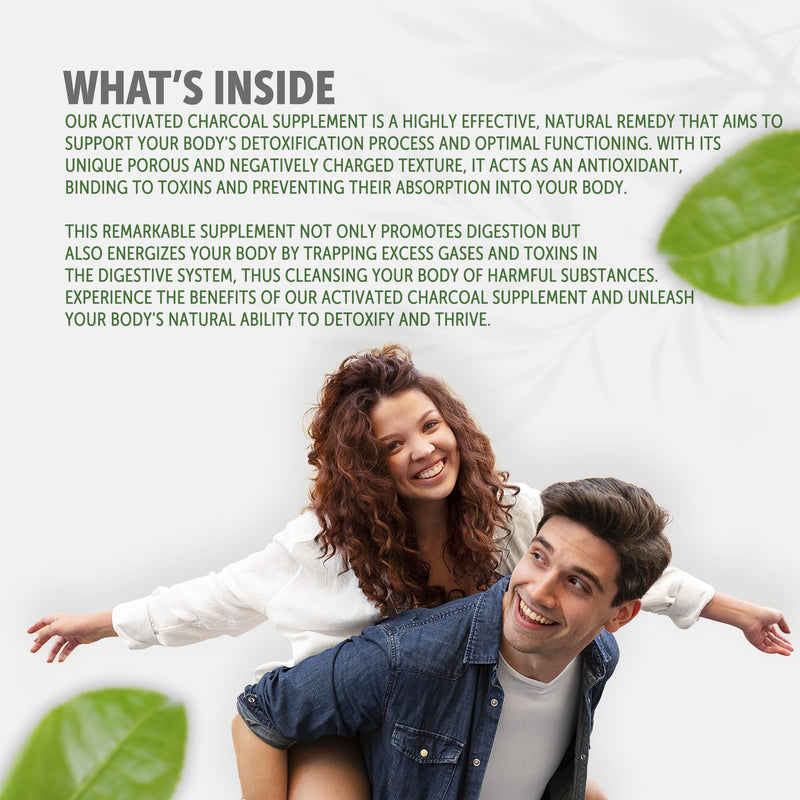 [Australia] - Activated Charcoal Capsules 1200mg | 150 Capsules | Derived from Coconut Shells | Highly Absorbent | Non-GMO | Made in The USA 1 