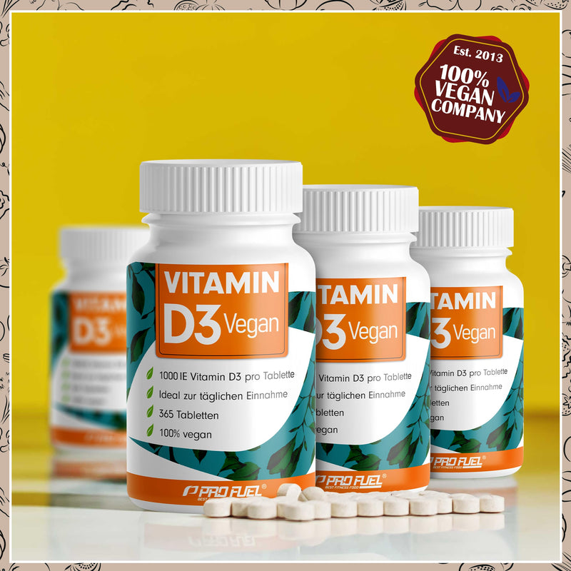 [Australia] - Vitamin D3 VEGAN 1000 IU - 365 tablets - annual supply of vitamin D3 - optimally high dosage - for the immune system and bones - without unwanted additives - laboratory tested with certificate - 100% vegan Vitamin D3 annual supply 91 g (pack of 1) 