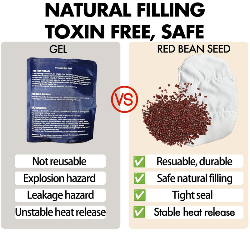 [Australia] - Baby Colic Relief Gripe Belt Seed Heating Pad with Gentle Warmth Tummy Wrap for Soothing Gas and Upset Stomach (Beige, 0m+) Beige(1 Pack Seed) 