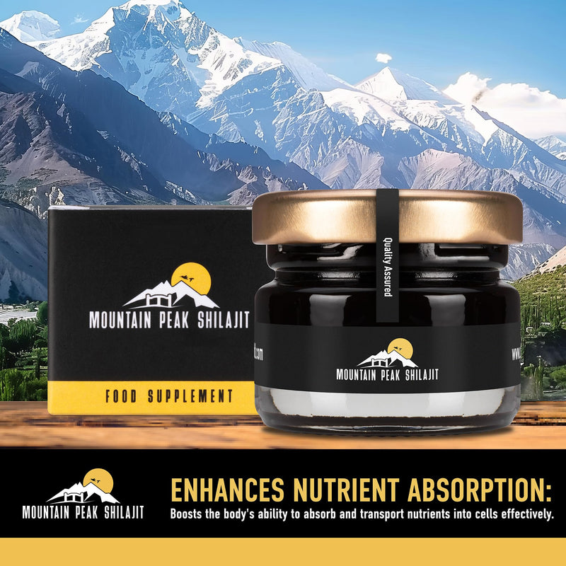 Resin – Pure Himalayan Shilajit Resin, Rich in Fulvic & Humic Acid – Supports Stamina, Immune System & Vitality – (30g) Jar