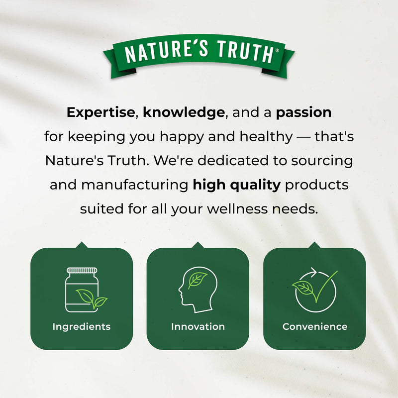 Hair, Skin, Nails Gummies | 5000µg Biotin, Vitamin C, E, Zinc, Iodine & More | Beauty Vitamins | for Women & Men | 60 Raspberry Gummies | Vegan | Nature's Truth