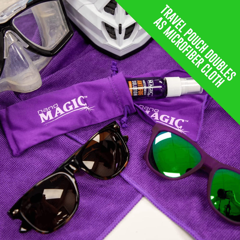 [Australia] - Anti Fog Sport Spray 1 oz Travel Kit, Eyeglasses, Sunglasses, Goggles, Face Shield, Sports, Moisture-Repelling Nano Coating, No Streaks, Microfiber Cloth & Spray Glass, Professional Grade 