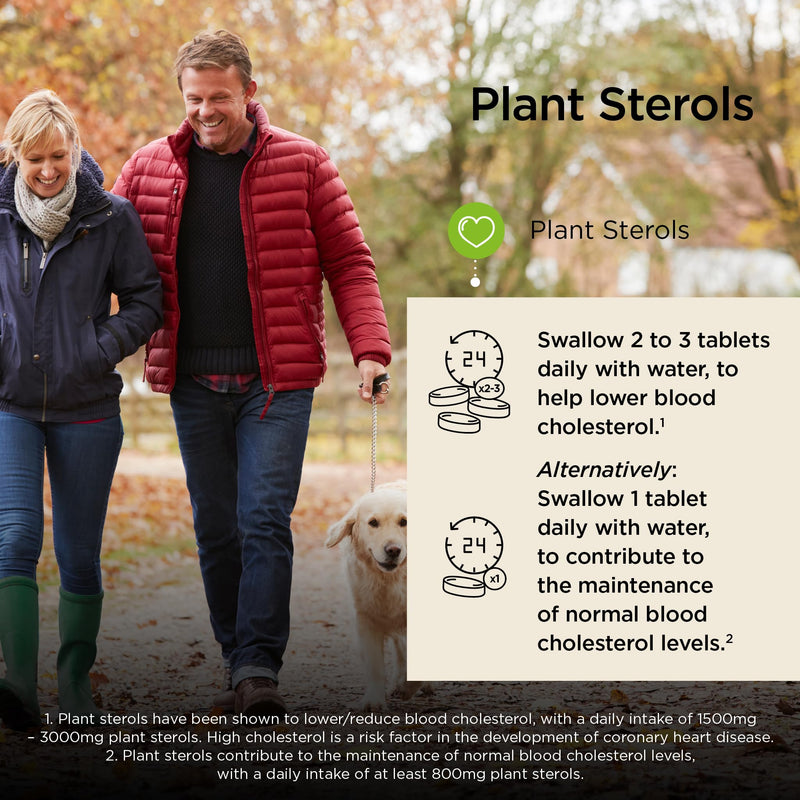 Healthspan Plant Sterols 2400mg – 90 Tablets – High Strength – Supports Normal Cholesterol Levels – UK Manufactured 90 count (Pack of 1) Plant Sterols - 90 Tablets