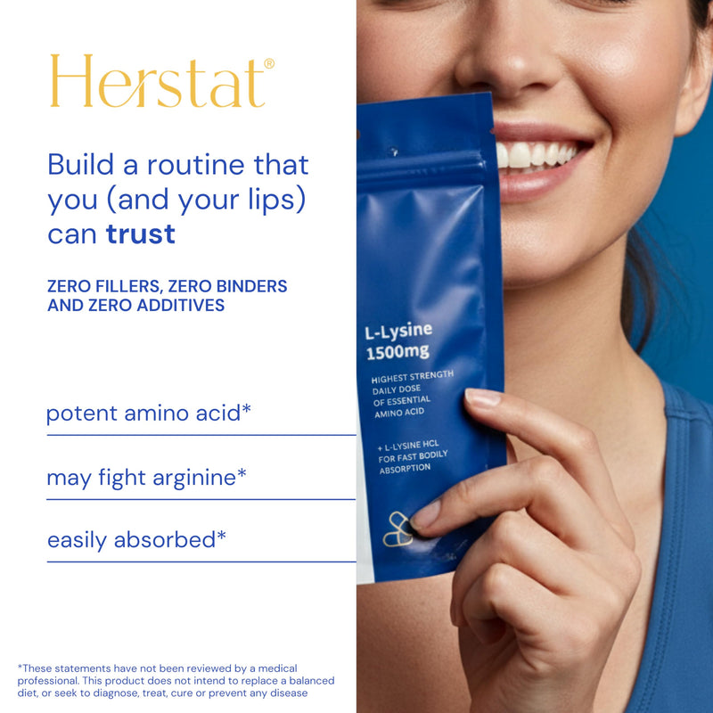 Herstat L-Lysine & Propolis Supplements Parent (Herstat L-Lysine 1,500mg Pouch (Capsule))