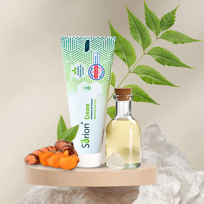 Sorion Cream for Comforting Dry Skin with Coconut Oil, Neem, Turmeric and Vitamin E - Travel-Size Version