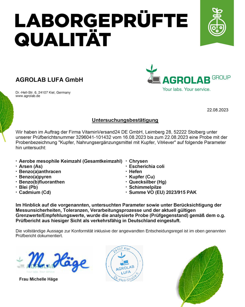 [Australia] - Copper - 365 tablets with 2 mg each - 1 year supply - High bioavailability - Copper gluconate - High dosage - Vegan - Without unwanted additives 