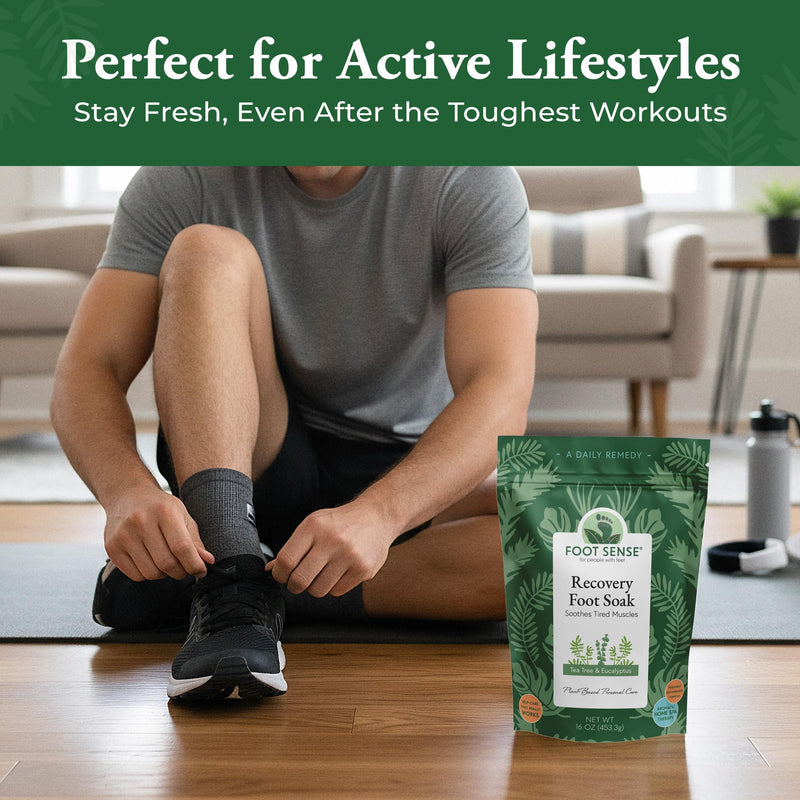 Tea Tree Oil Detox Foot Soak - for Athlete’s Foot, Toenails, Smelly Feet - All Natural Formula - Intensive Foot Repair - 16 oz