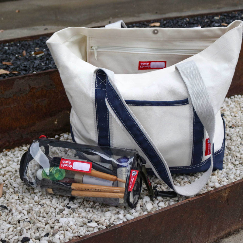 Rought Enough Clear Toiletry Bag Bundle Set