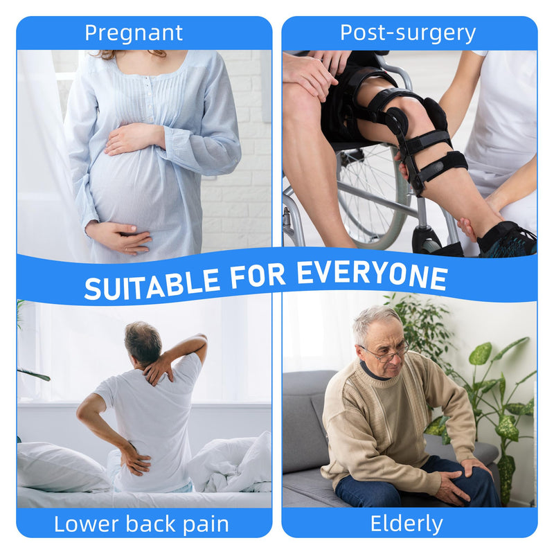 [Australia] - Fanwer Metal Long Shoe Horn with Dressing Stick - Shoe Horn Long Handle for Seniors, Disabled, Elderly | Adjustable Dressing Aid for Post-Surgery, Limited Mobility | Sock Remover & Shoe Helper Tool 