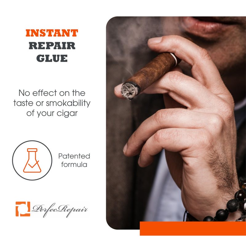[Australia] - Perfec - PerfecRepair Cigar Repair Glue and Crack Sealer, Quickly Repair Damaged Cigar Wrappers, Compact and Portable 4ml Bottle 