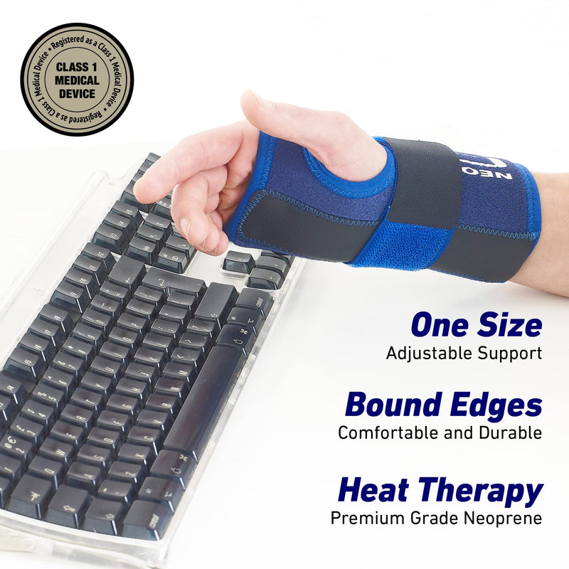 [Australia] - Neo-G Stabilized Carpal Tunnel Wrist Brace - Tendonitis Wrist Brace - For Arthritis, Tendonitis, Joint Pain, Sprains - Adjustable Compression - Right Hand - Class 1 Medical Device 