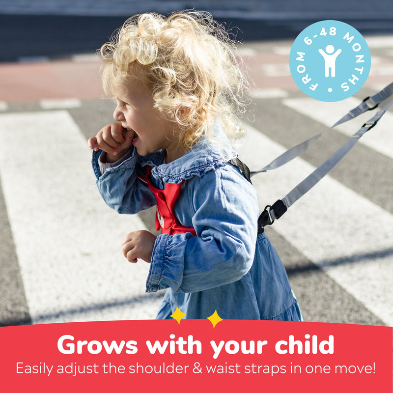 [Australia] - Trunki Toddler Leash - Fuss Free Toddler Walking Reins & Kids Safety Harness | Baby Leash for Kids ‚Äì Felix Fox (Red) Red Felix Fox 