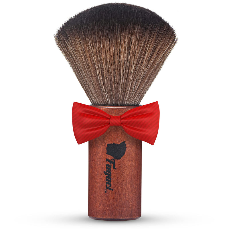 Fagaci Velvety Touch Barber Brush - High-Density Bristles Neck Duster for Hair Cutting