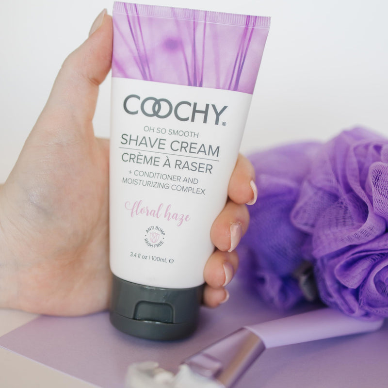 [Australia] - Coochy Shave Cream - Moisturizing Shave Lotion - Gentle Intimate Shaving Cream - For Bikini Area, Underarms, Legs & More - Rash-Free, Hydrating Formula - Floral Haze, 3.4 oz 3.4 Fl Oz (Pack of 1) 