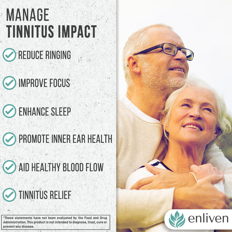 [Australia] - Prescription Strength Tinnitus Relief, 1 Doctor Recommended Tinnitus Relief for Ringing Ears, Extra Strength Formula, Compare to Tinnitus 911 Ear Ringing Relief Formula & Lipo Flavonoid Tinnitus 