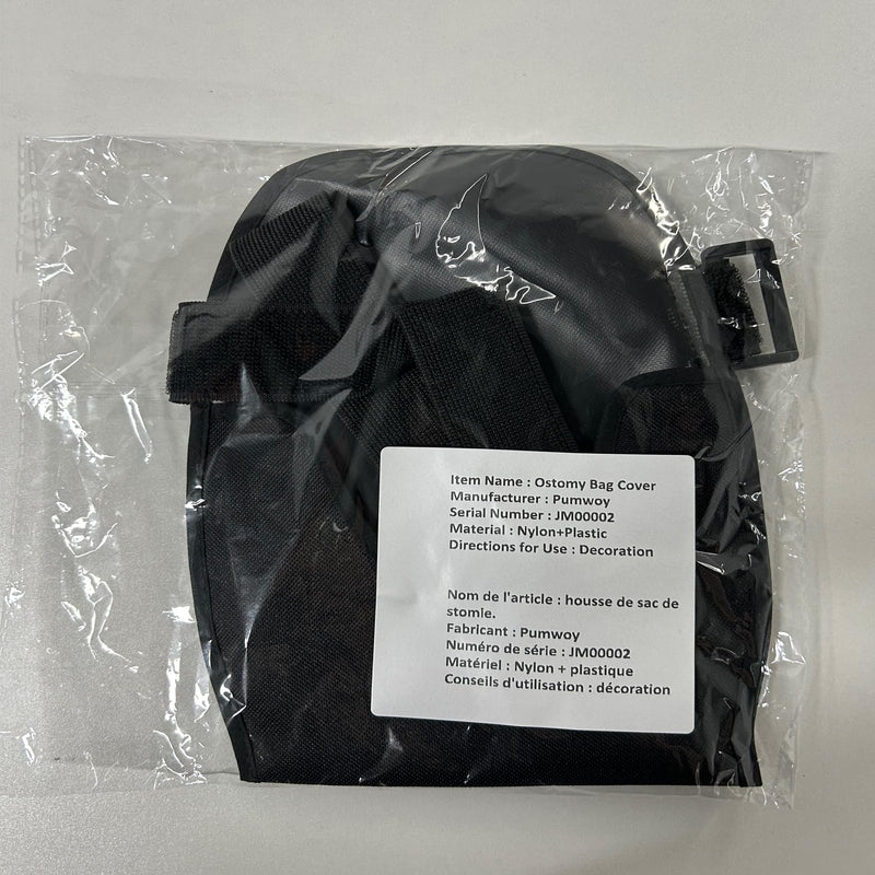 [Australia] - Ostomy Bag Covers,Colostomy Bags Cover for Ostomy Population,Ostomy Supplies Waterproof Bag with Adjustable Belt for Men and Women,Universal Stoma Pouch Cover(Black) 