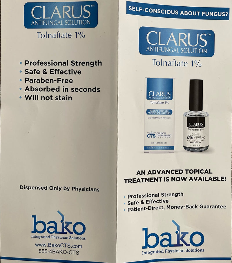 [Australia] - Clarus Solution Antifungal 1%, 0.5 floz 
