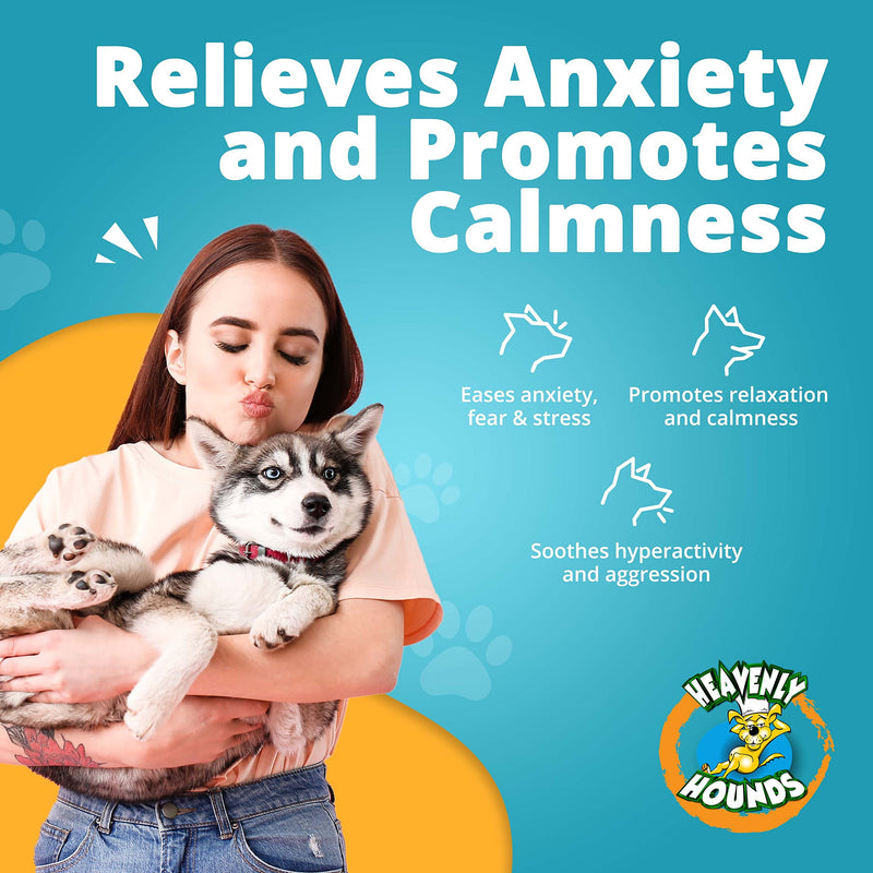 Peanut Butter Chews - Anxiety Relief for Dogs - Natural Ingredients - No Hemp Calming Treats, 2 Oz - Pack of 12 12-pack - PawsPlanet Australia