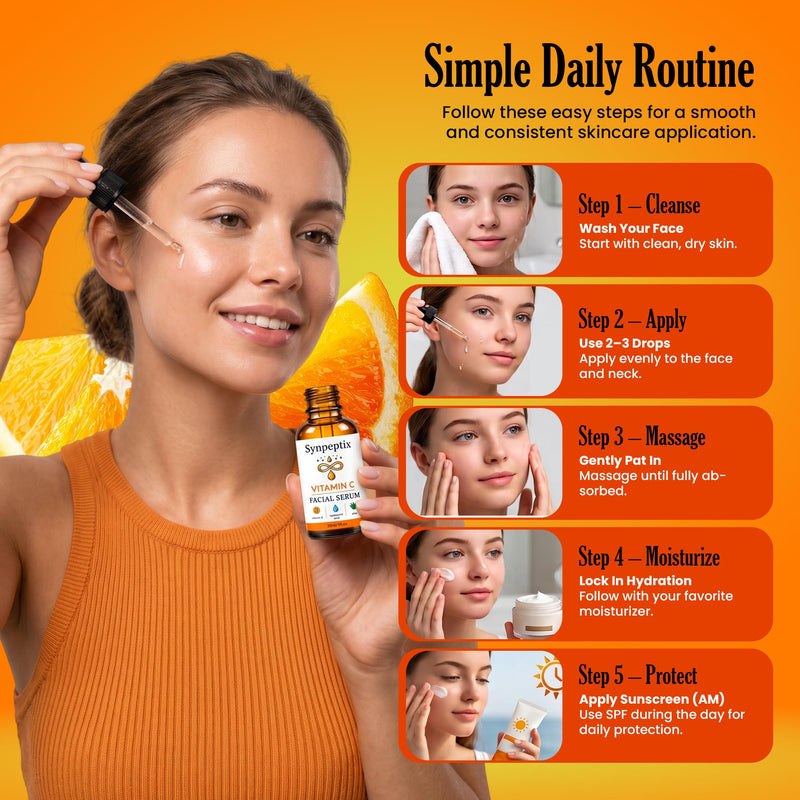 Vitamin C Face Serum with Hyaluronic Acid & Aloe, 1 fl oz | Vitamin C Face Serum with Hyaluronic Acid & Aloe for hydration, smoother-looking skin, and a radiant complexion.