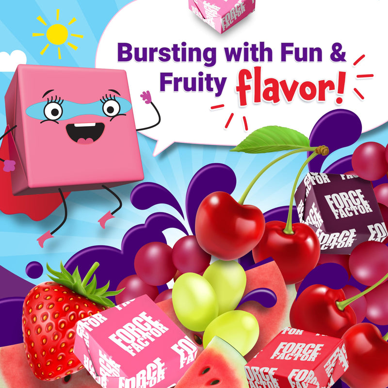 [Australia] - FORCE FACTOR Kids Multivitamin Super Chews, Kids Vitamins to Support Wellness, Immunity, Eye Health, & More with 18 Vitamins, Minerals, & Antioxidants, 2-Month Supply, Multi-Flavor, 60 Soft Chews 