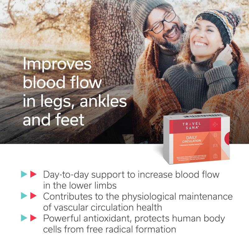 [Australia] - Daily Circulation Supplement - Inflammatory Response - Antioxidant & Blood Flow Support - Maqui Berry, French Maritime Pine Bark, Ginger Root Extracts | 30 Day-Supply 30 Count (Pack of 1) 