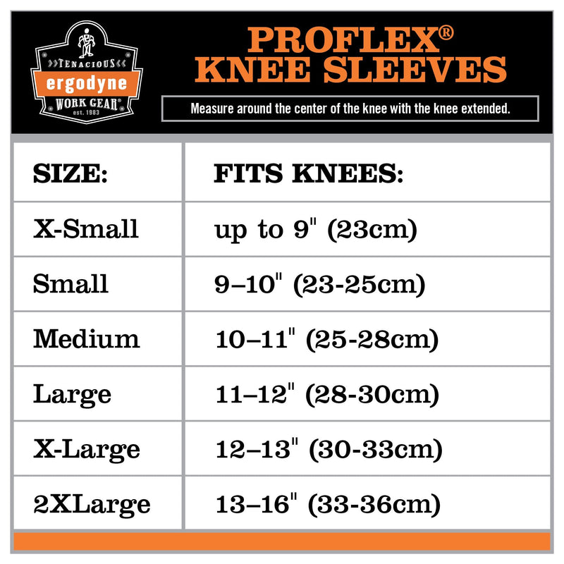 [Australia] - Ergodyne ProFlex 620 Knee Sleeve, Black, Medium With Stays 