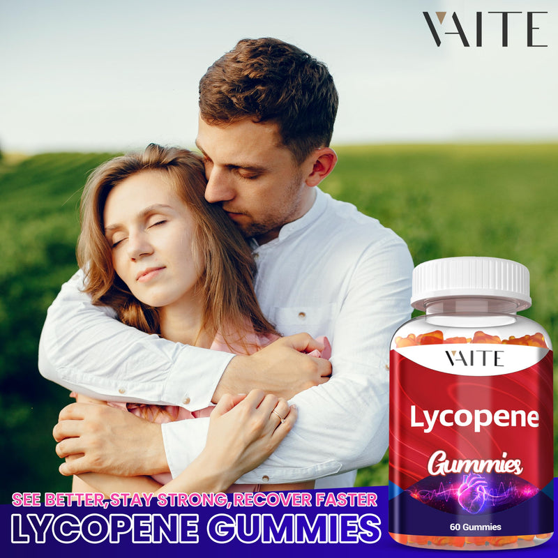 [Australia] - Lycopene Supplements for Men & Women 75mg Gummies - Antioxidant | General Wellness | Supports Skin & Vision | Daily Vitality | Plant-Based, Sugar-Free, 60 Vegan Gummy Chews, Non-GMO, Chewables 