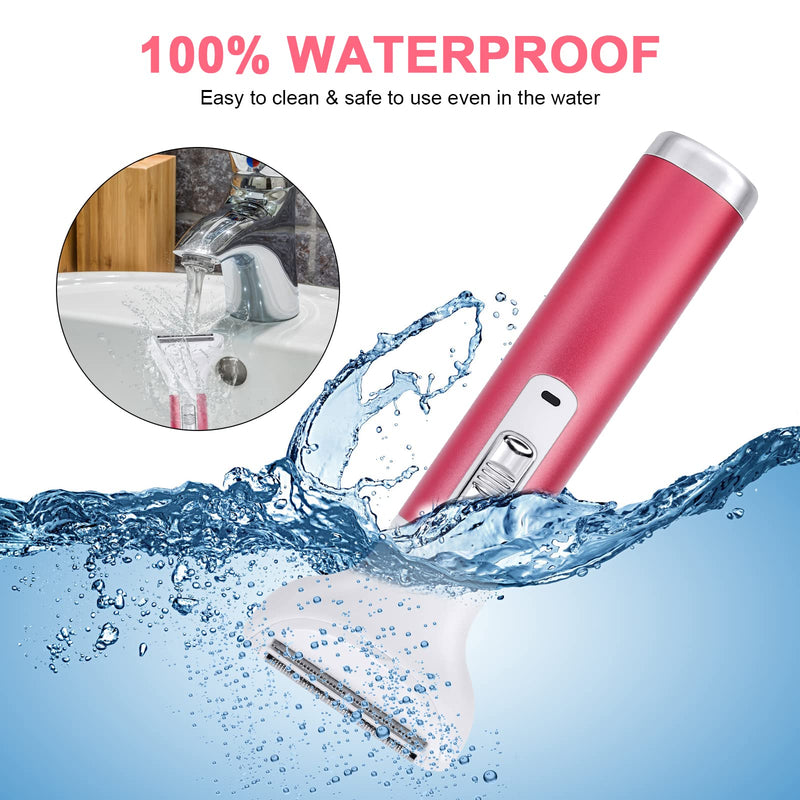 [Australia] - ACWOO Electric Shaver for Women, 5-in-1 Electric Women's Shaver, Women's Shaver for Women, Hair Trimmer for Face, Nose, Armpits, Intimate Area, Bikini Zone, USB Charging 