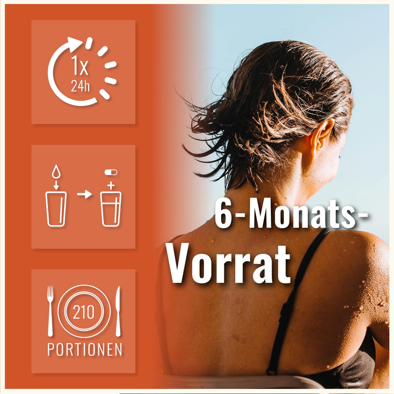 [Australia] - Beta carotene capsules made from natural carrots - 210 beta carotene tanning capsules - 7mg beta carotene per capsule - supply pack of carotene capsules - carotene capsules high dose tan from the inside 