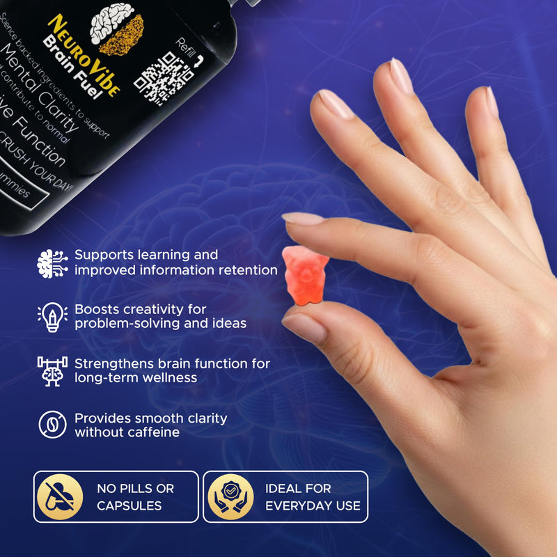 Focus Gummies for Memory Support with Alpha GPC, 30 Day Supply