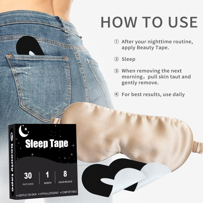 [Australia] - Black Perforated Tape, 30 Pack - Premium Gentle on Skin AB10 Black 