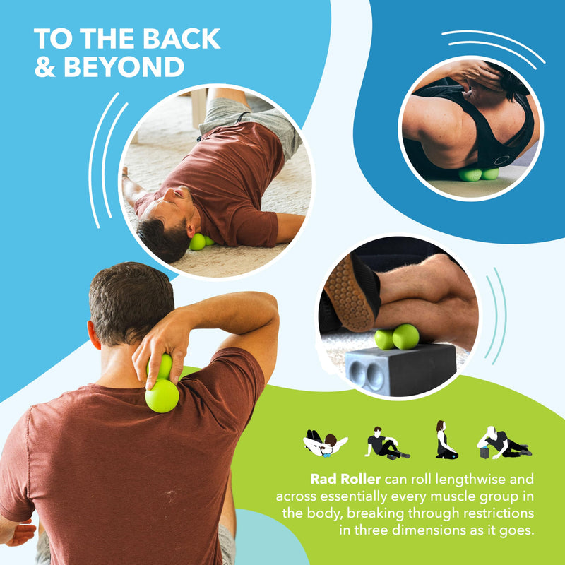 [Australia] - RAD Soft Peanut Massage Ball – Low Density Yoga Deep Tissue Roller Ball – Myofascial Release for Back, Neck, Feet, Psoas & Spine – Suboccipital & Thoracic Trigger Point Therapy Soft/Low Density 