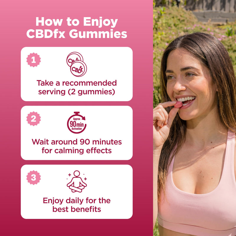 CBDfx 1500mg CBD High Strength Women's Multivitamin Vegan Gummies, Vitamin A, C, D3, E, B6, B12, Biotin, Calcium and Zinc 60x Bottle (30 Days)